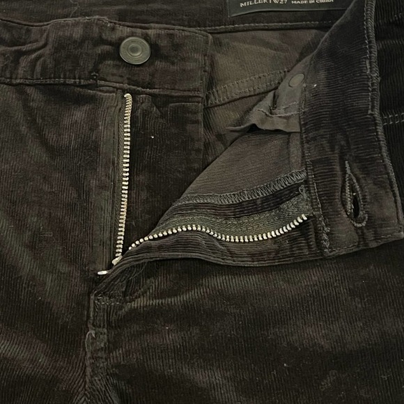 ALL SAINTS MILLER‎ CORDUROY SKINNY JEANS IN BLACK NWT WOMEN'S SIZE 27 - Picture 9 of 16
